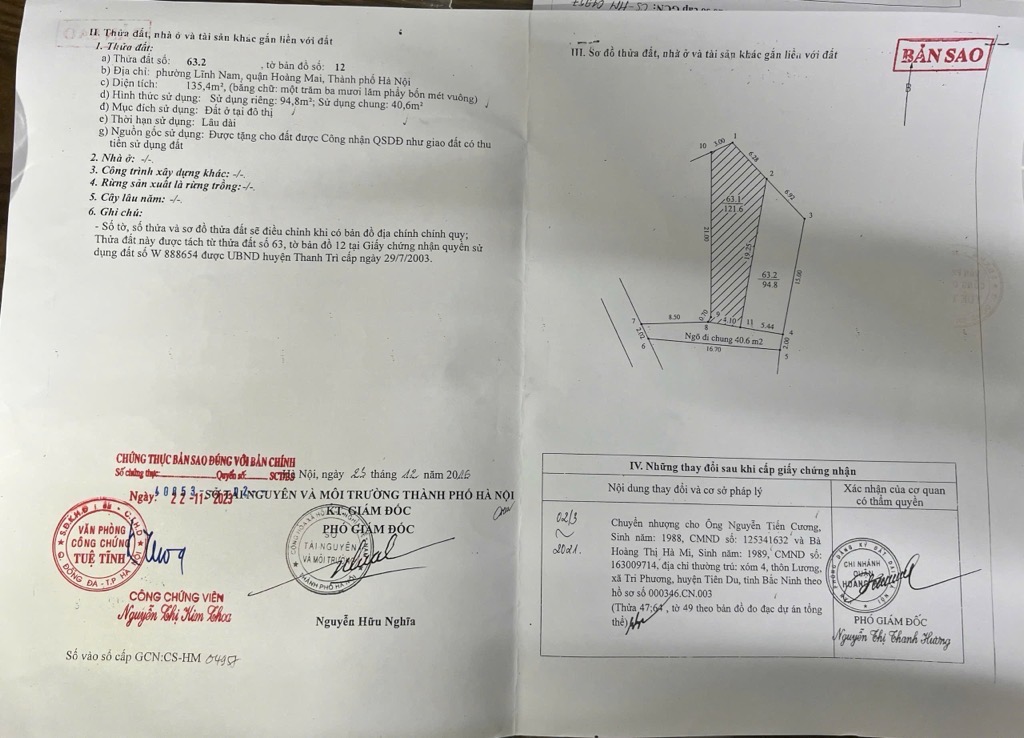 Bán nhà Lĩnh Nam - diện tích 94.8m2 3 tầng - Ngõ 3 gác tránh xe máy - giá 15 tỷ