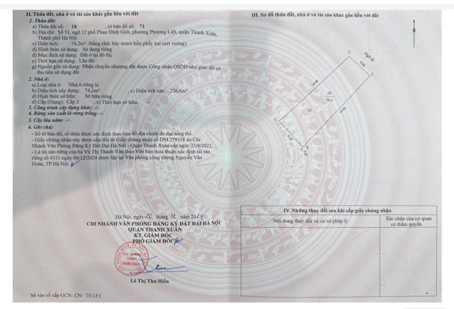 Bán nhà Phan Đình Giót - diện tích 75m2 4 tầng - Ô TÔ TẢI QUA NHÀ - giá 21 tỷ