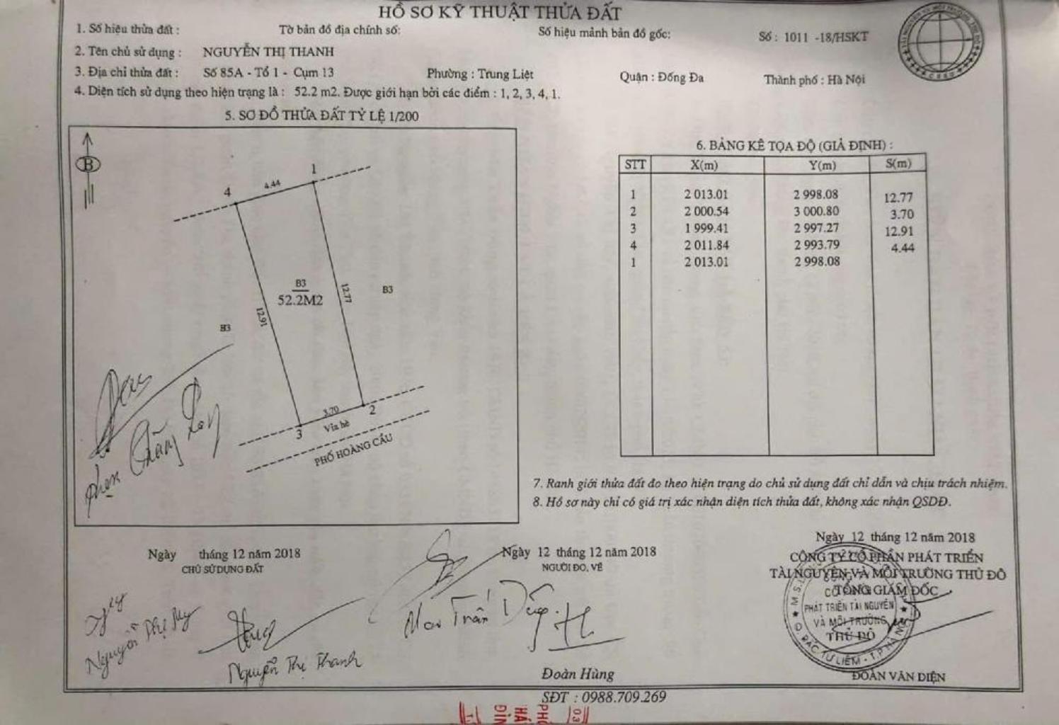 Bán nhà Hoàng Cầu - diện tích 52m2 4 tầng - Mặt phố kinh doanh đỉnh - giá 13 tỷ