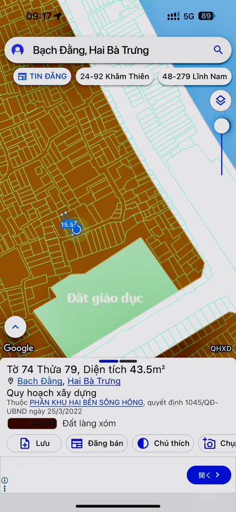 Bán nhà Bạch Đằng - diện tích 43m2 3 tầng - gần ô tô - giá 8,0 tỷ