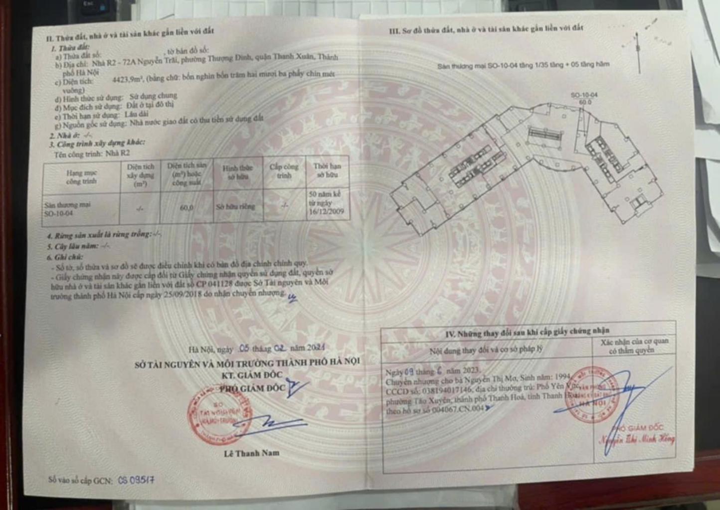 Bán nhà Nguyễn Trãi - diện tích 60m2 1 tầng - Sàn thương mại Vinhomes Royal City - giá 6 tỷ