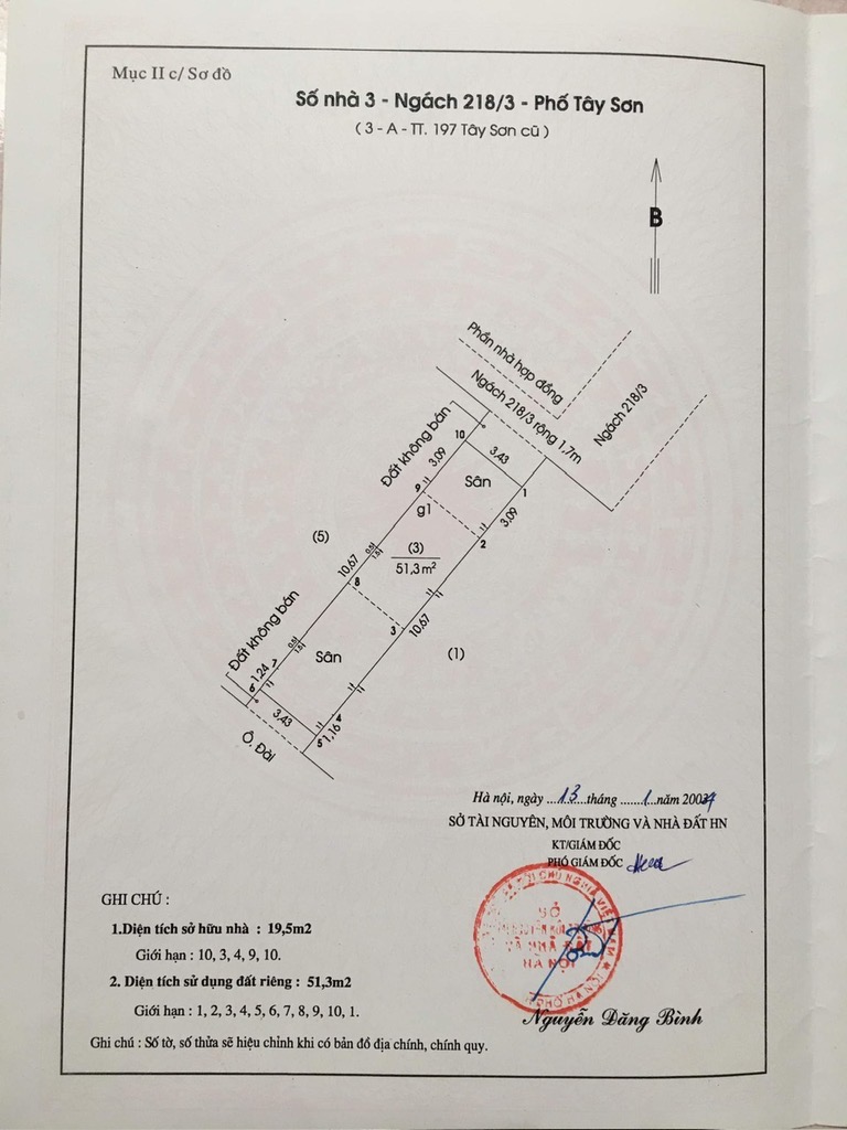 Bán nhà Tây Sơn - diện tích 51.3m2 3 tầng - ô tô đỗ ngày đêm - giá 18,5 tỷ