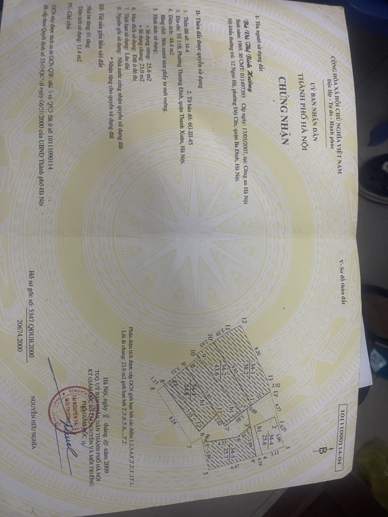 Bán nhà Nguyễn Trãi - diện tích 48.6m2 4 tầng - gần ô tô - giá 5,5 tỷ