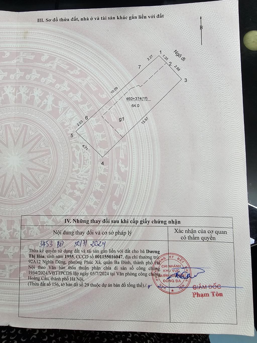 Bán nhà Ngõ Chợ Khâm Thiên - diện tích 67m2 7 tầng - Thang máy, hai mặt thoáng - giá 18,3 tỷ