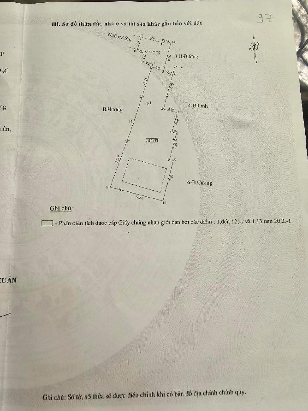 Bán nhà Vũ Hữu - diện tích 196m2 2 tầng - gần ô tô - giá 21,5 tỷ