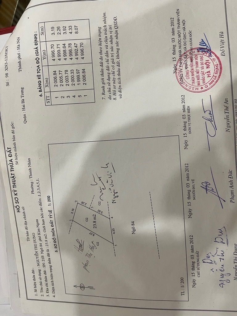 Bán nhà Kim Ngưu - diện tích 27m2 2 tầng - Ô TÔ TRÁNH NHAU - giá 2,98 tỷ