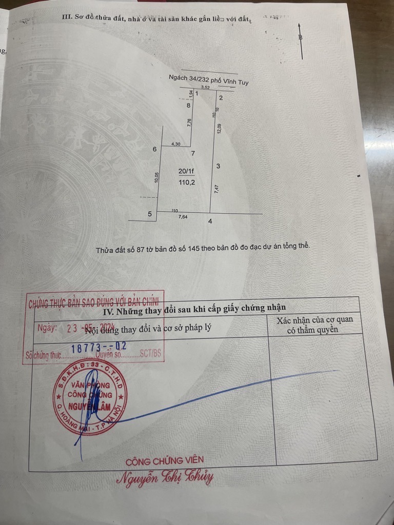 Bán nhà Dương Văn Bé - diện tích 110m2 3 tầng - Hai mặt ngõ thoáng, view hồ - giá 16 tỷ