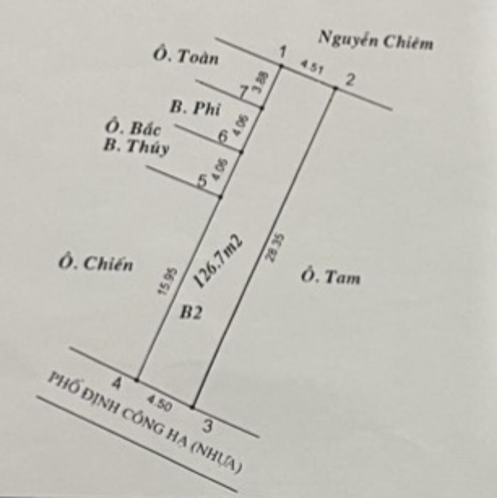 Bán nhà Định Công Hạ - diện tích 127m2 3 tầng - Mặt phố, vỉa hè rộng, kinh doanh đỉnh - giá 10,7 tỷ
