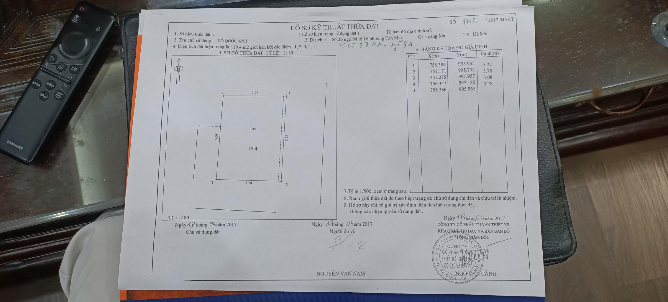 Bán nhà Tân Mai - diện tích 19,4m2 6 tầng - Lô góc, kinh doanh - giá 4,9 tỷ