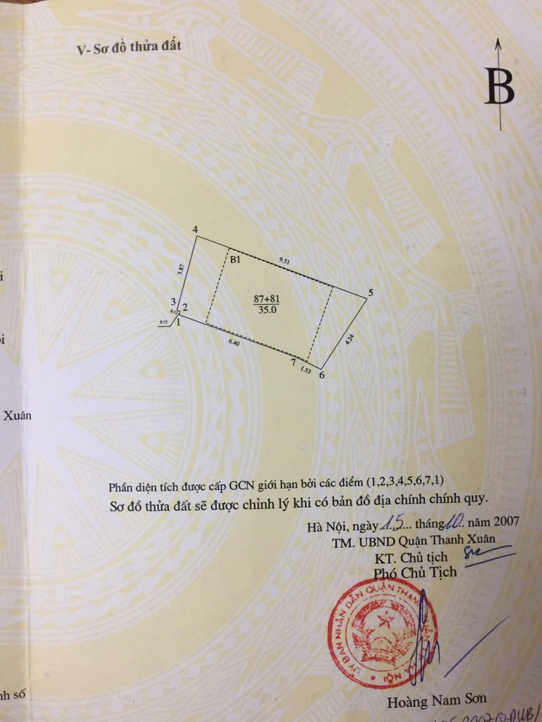 Bán nhà Thượng Đình - diện tích 35m2 4 tầng - Mặt phố - giá 16,5 tỷ