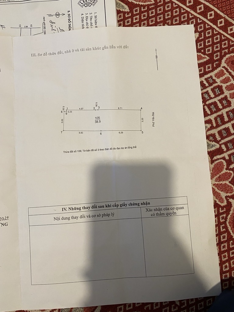 Bán nhà Yên Bái 1 - diện tích 38.9m2 1 tầng - Mặt phố trung tâm - giá 20 tỷ