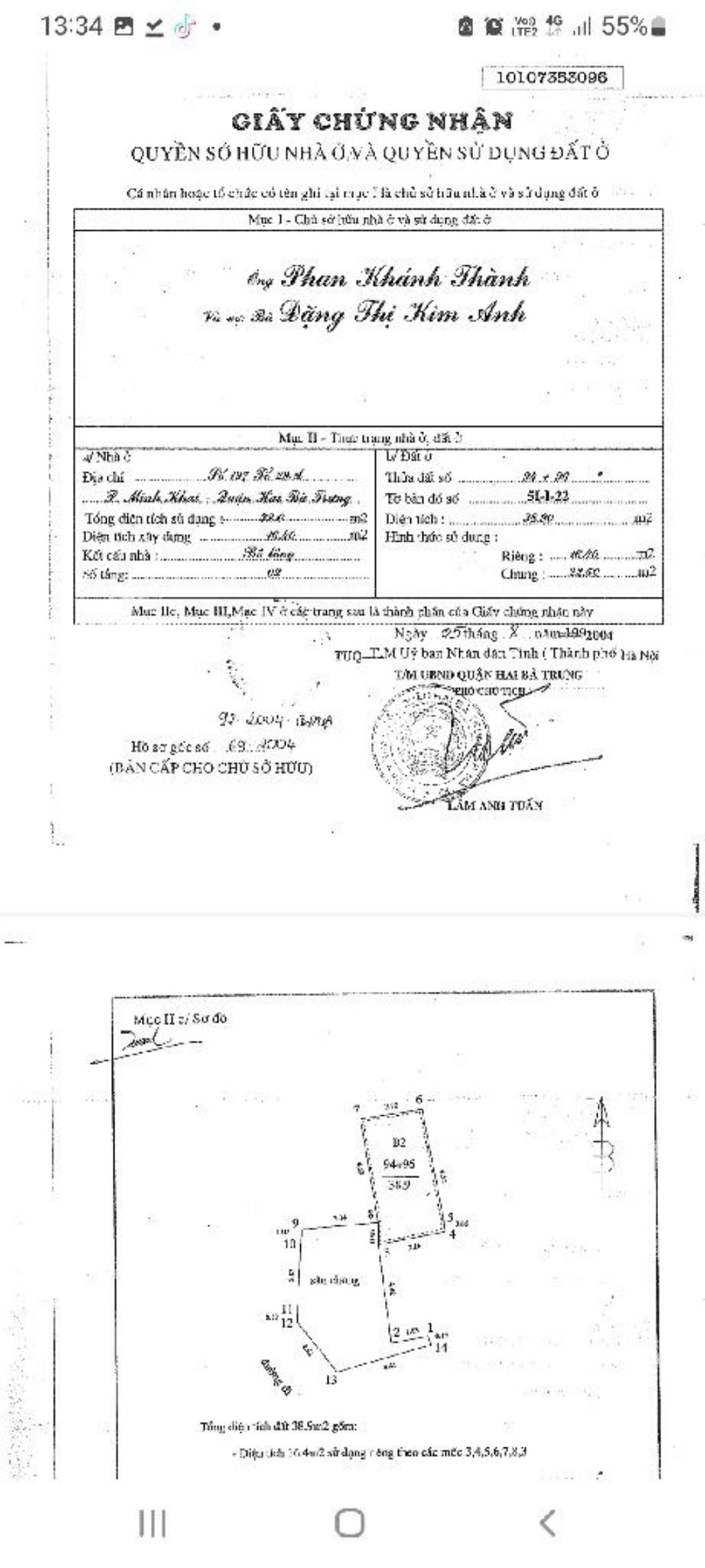 Bán nhà Minh Khai - diện tích 106m2 3 tầng - Nhà mặt phố kinh doanh tốt - giá 22 tỷ