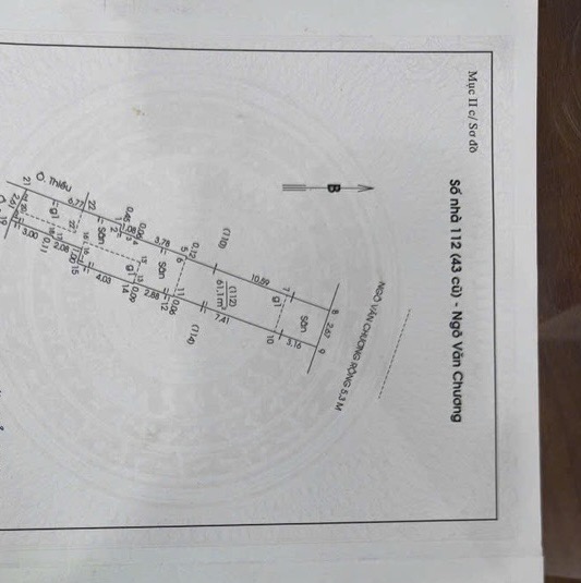 Bán nhà Ngõ Văn Chương - diện tích 62m2 1 tầng - Mặt ngõ thông như mặt phố - giá 16,9 tỷ