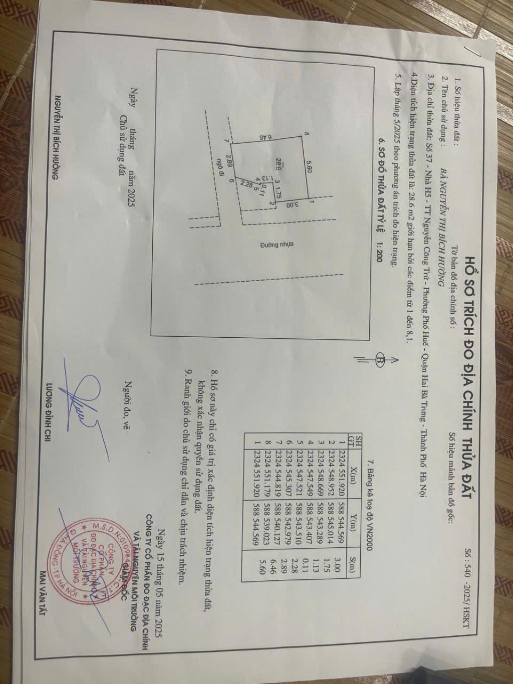 Bán nhà Nguyễn Công Trứ - diện tích 55m2 3 tầng - Tập thể VIP - giá 3,2 tỷ