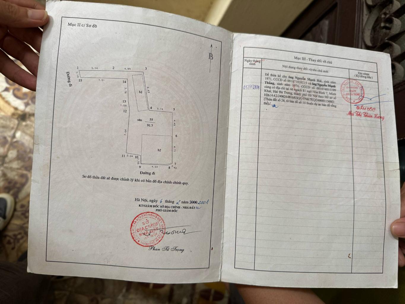 Bán nhà Hòa Bình - diện tích 91.7m2 3 tầng - 3 mặt thoáng - giá 16,9 tỷ