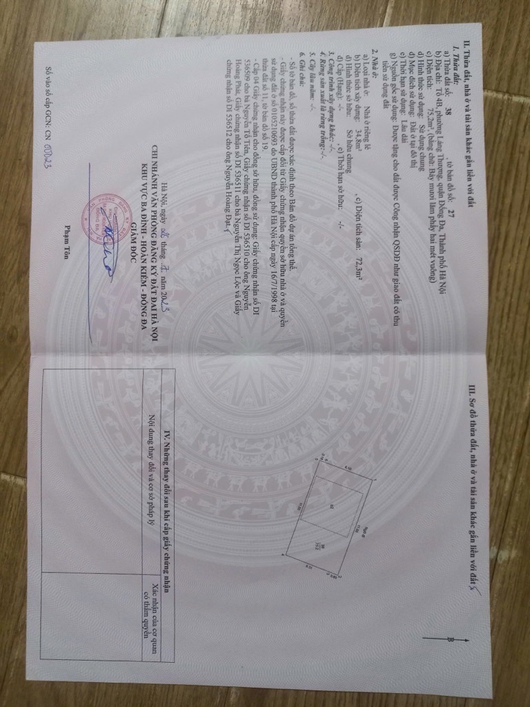 Bán nhà Đường Láng - diện tích 80m2 2 tầng - Ô tô đỗ cửa - giá 4,5 tỷ