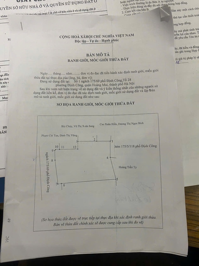 Bán nhà Định Công - diện tích 135m2 1 tầng - Ô tô đỗ cửa - giá 17 tỷ