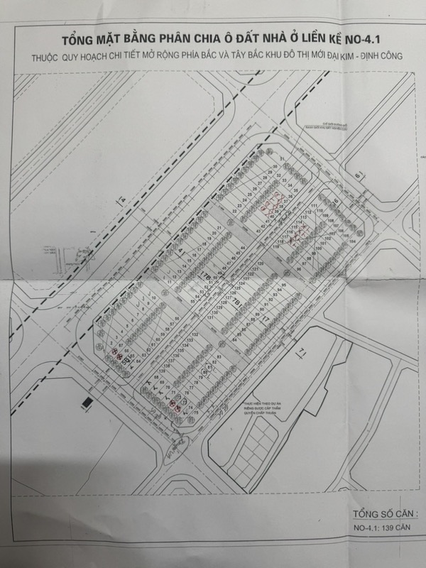 Bán nhà Định Công - diện tích 91.5m2 1 tầng - Lô 37 - 39 - 40 KĐT Định Công Mở Rộng - giá 7,3 tỷ
