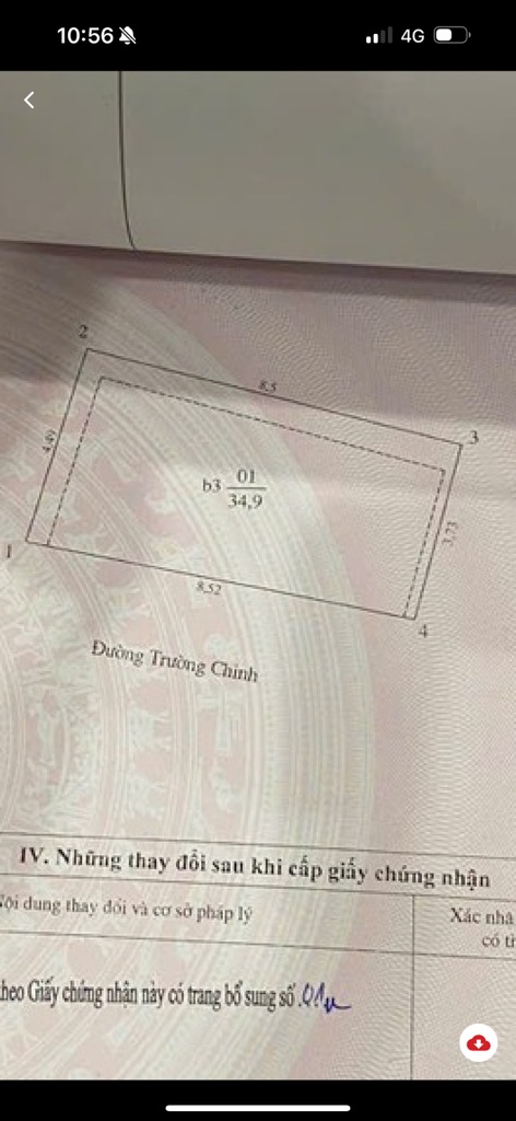 Bán nhà Trường Chinh - diện tích 34.9m2 4 tầng - Mặt phố - giá 21,6 tỷ