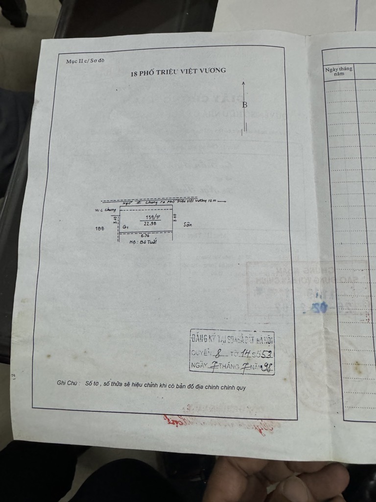 Bán nhà Triệu Việt Vương - diện tích 52m2 5 tầng - SÁT PHỐ CỔ - Ô CHỜ THANG MÁY - giá 15 tỷ