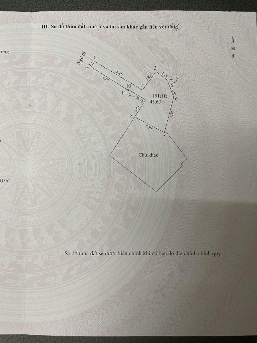 Bán nhà Trương Định - diện tích 46m2 4 tầng - Nhà nằm trong ngõ thông, giá 7,5 tỷ