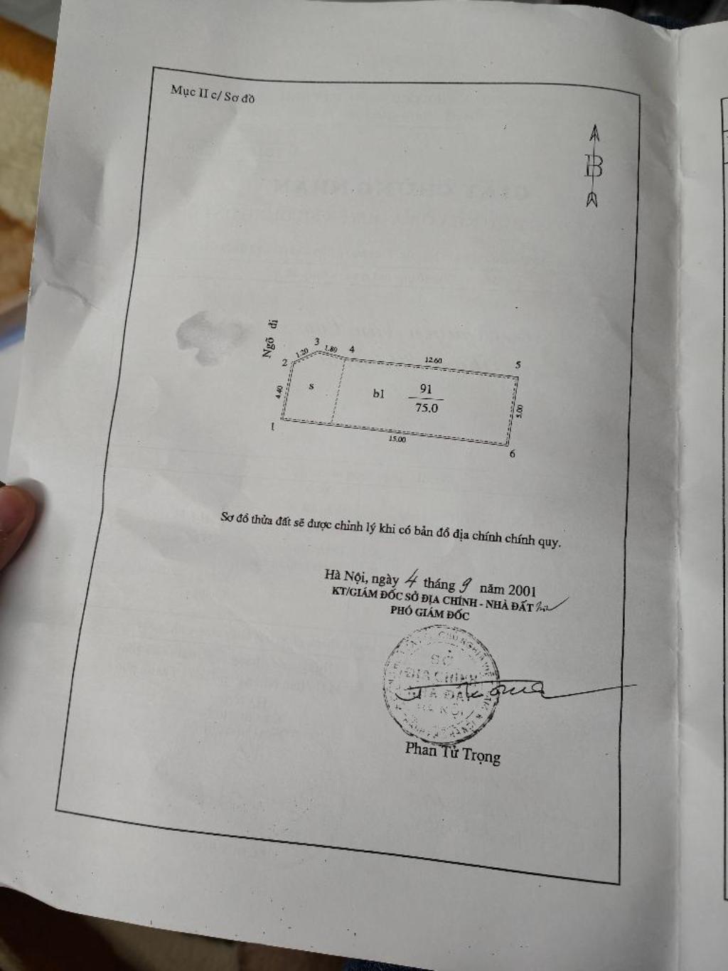 Bán nhà Phố Vọng - diện tích 75m2 3 tầng - Siêu phẩm phố Vọng - giá 14,5 tỷ