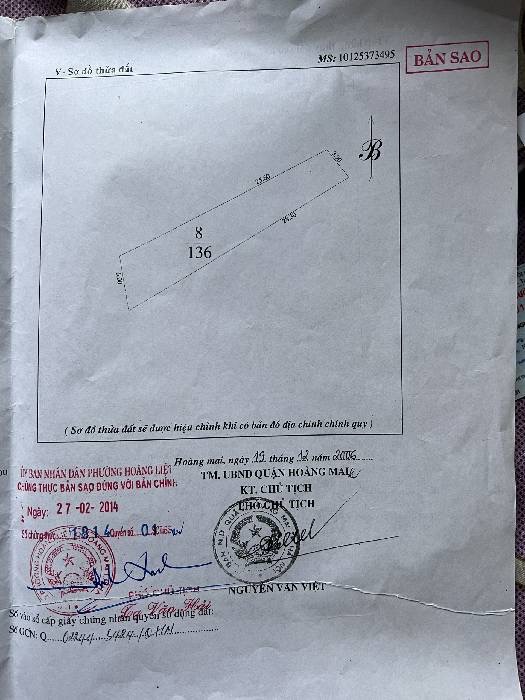 Bán nhà Ngọc Hồi - diện tích 136m2 4 tầng - Mặt tiền rộng hiếm - giá 24 tỷ