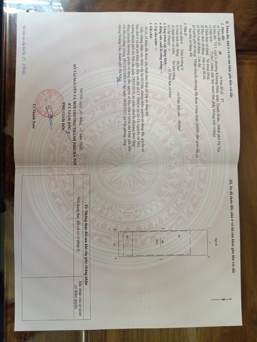 Bán nhà Khương Hạ - diện tích 75m2 7 tầng - Mặt ngõ thông, nhà mới kính koong - giá 21,5 tỷ