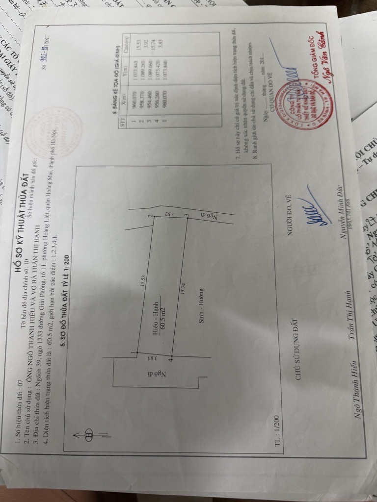 Bán nhà Giải Phóng - diện tích 60.5m2 2 tầng - ô tô đỗ cửa - giá 3.5 tỷ
