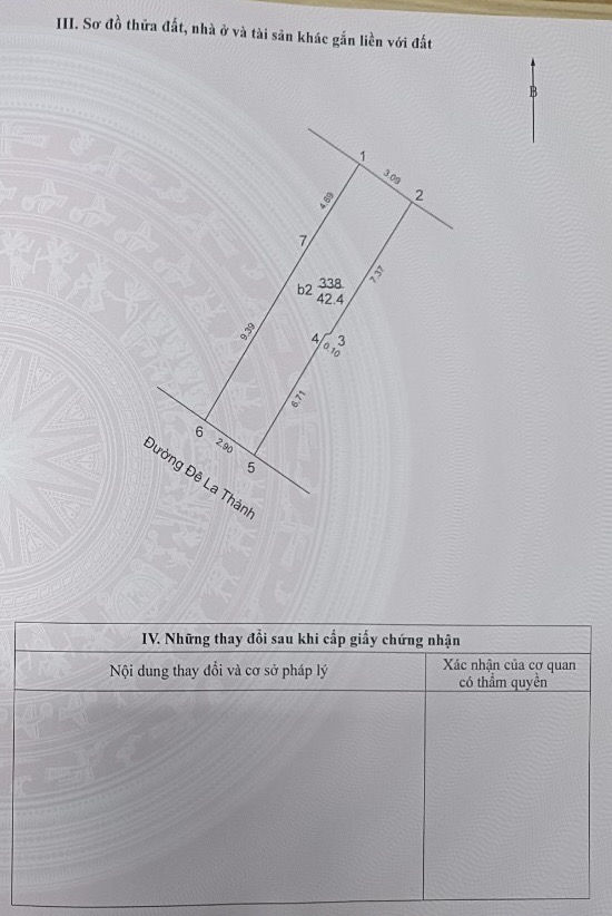 Bán nhà Đê La Thành - diện tích 42.4m2 2 tầng - ô tô đỗ cửa - giá 12,5 tỷ