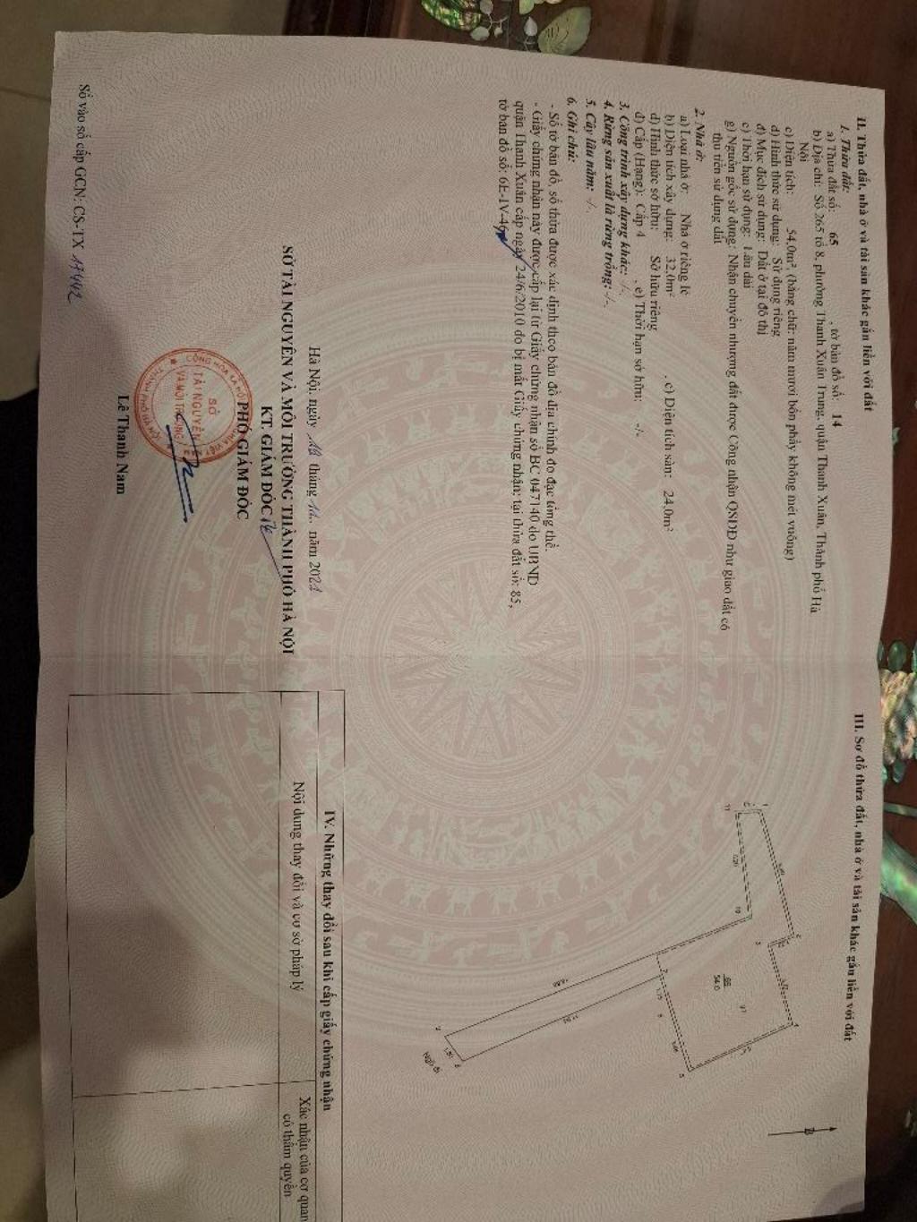 Bán nhà Vũ Trọng Phụng - diện tích 114,9m2 4 tầng - Mảnh đất vàng trong làng đầu tư - giá 17,8 tỷ