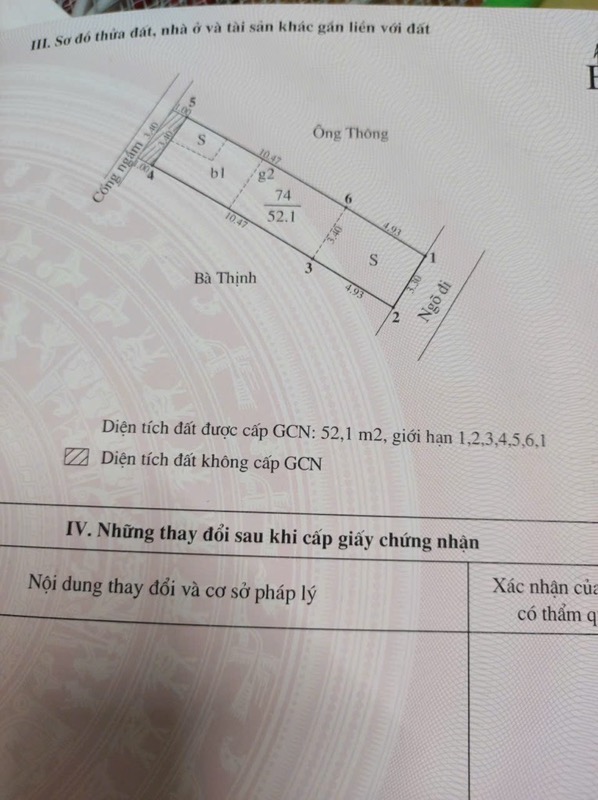 Bán nhà Yên Lãng - diện tích 56m2 2 tầng - Ngõ thông ô tô qua nhà - giá 15,5 tỷ