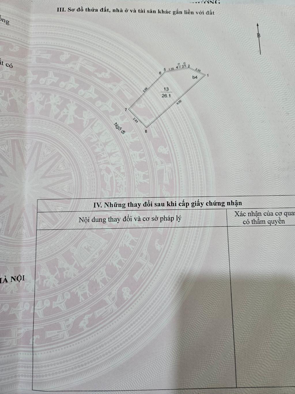 Bán nhà Gia Tụ B - diện tích 26m2 4 tầng - Ngõ rộng, gần phố - giá 5,6 tỷ