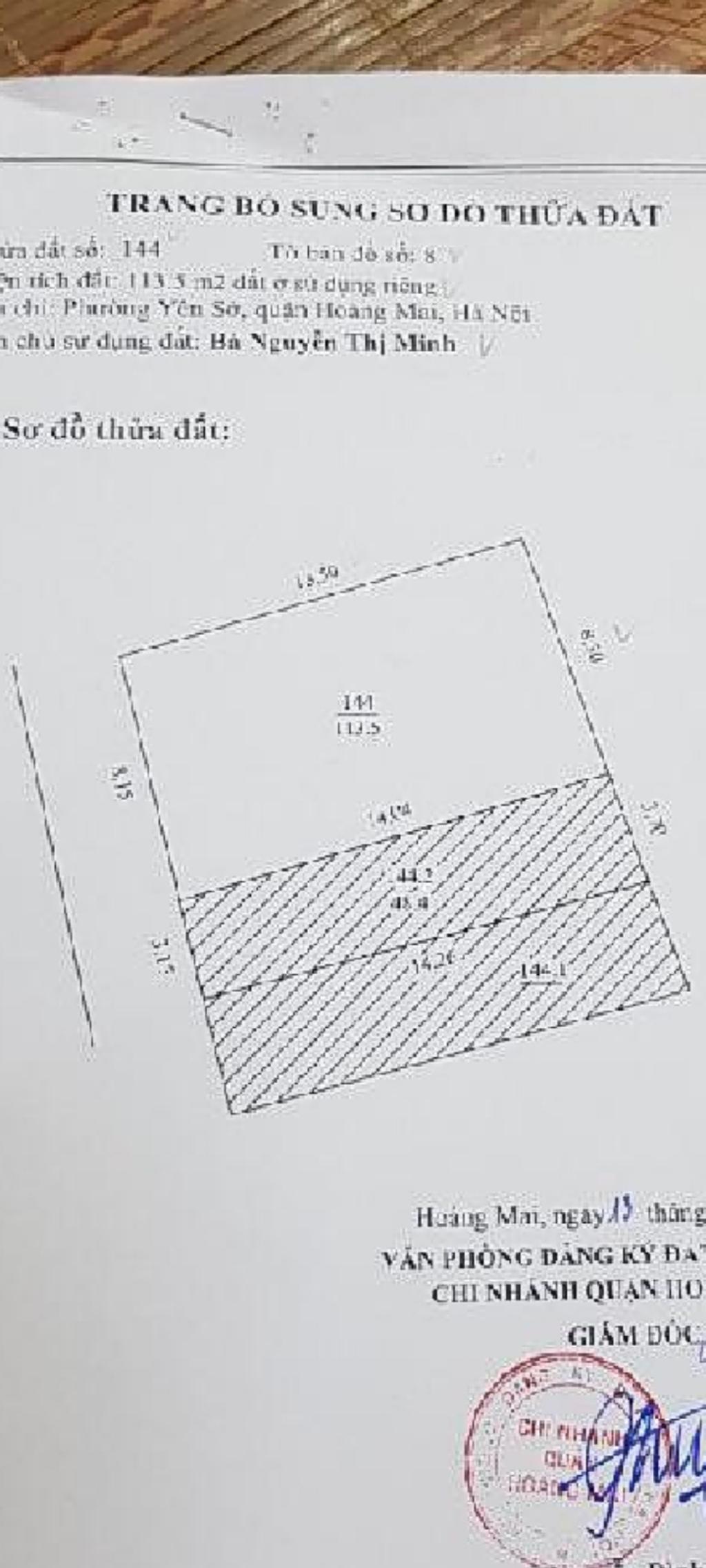 Bán nhà Yên Duyên - diện tích 113.5m2 2 tầng - Đất Vàng - giá 13 tỷ