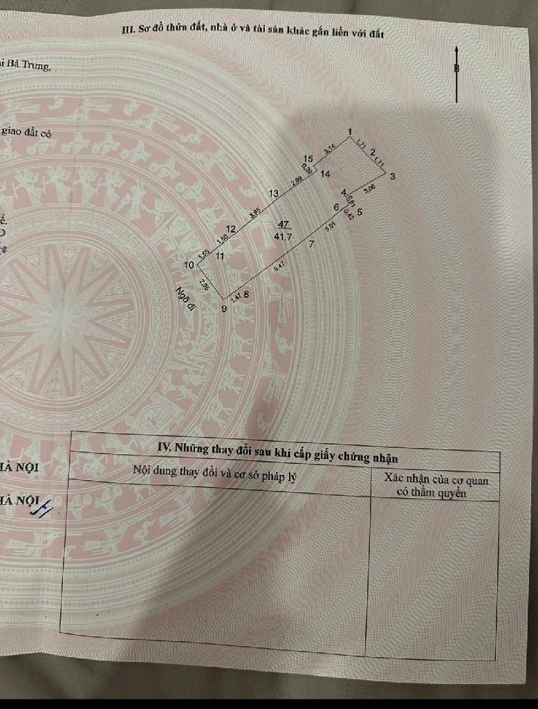 Bán nhà Nguyễn Khoái - diện tích 42m2 1 tầng - đất trống - giá 4,89 tỷ