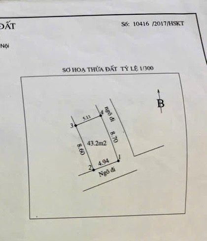 Bán nhà Nguyễn An Ninh - diện tích 43,2m2 1 tầng - Lô góc, ô tô chạy vòng quanh - giá 5,85 tỷ