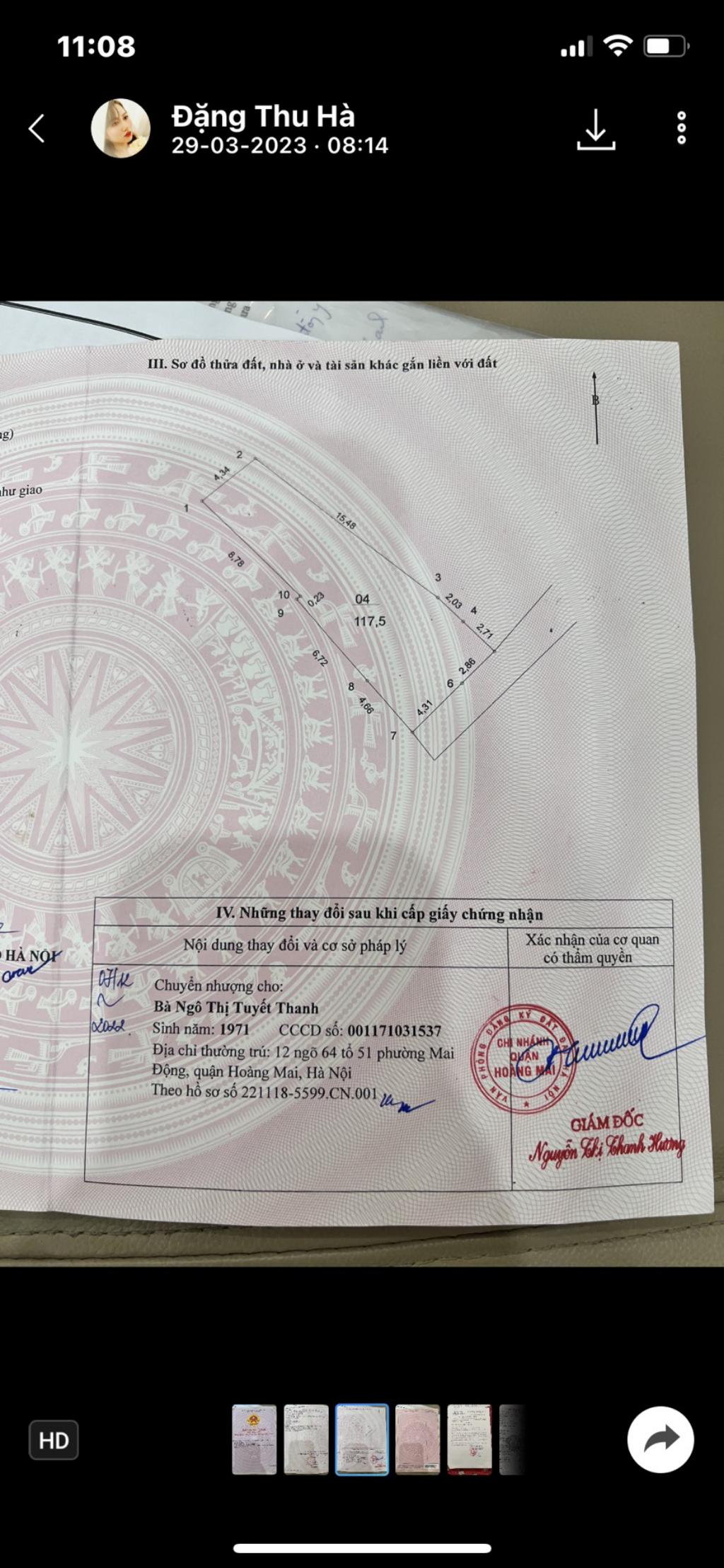 Bán nhà Nguyễn Khoái - diện tích 118m2 1 tầng - gần đường ô tô - giá 12,8 tỷ