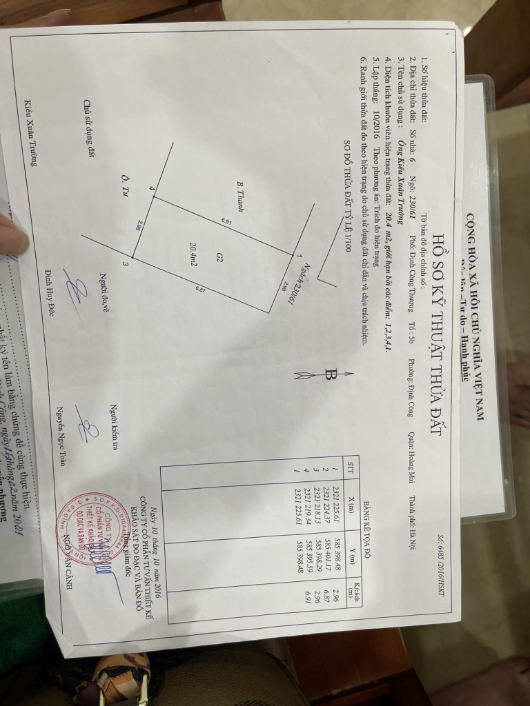 Bán nhà Định Công Thượng - diện tích 20,4m2 3 tầng - Cực hiếm - giá 2,3 tỷ