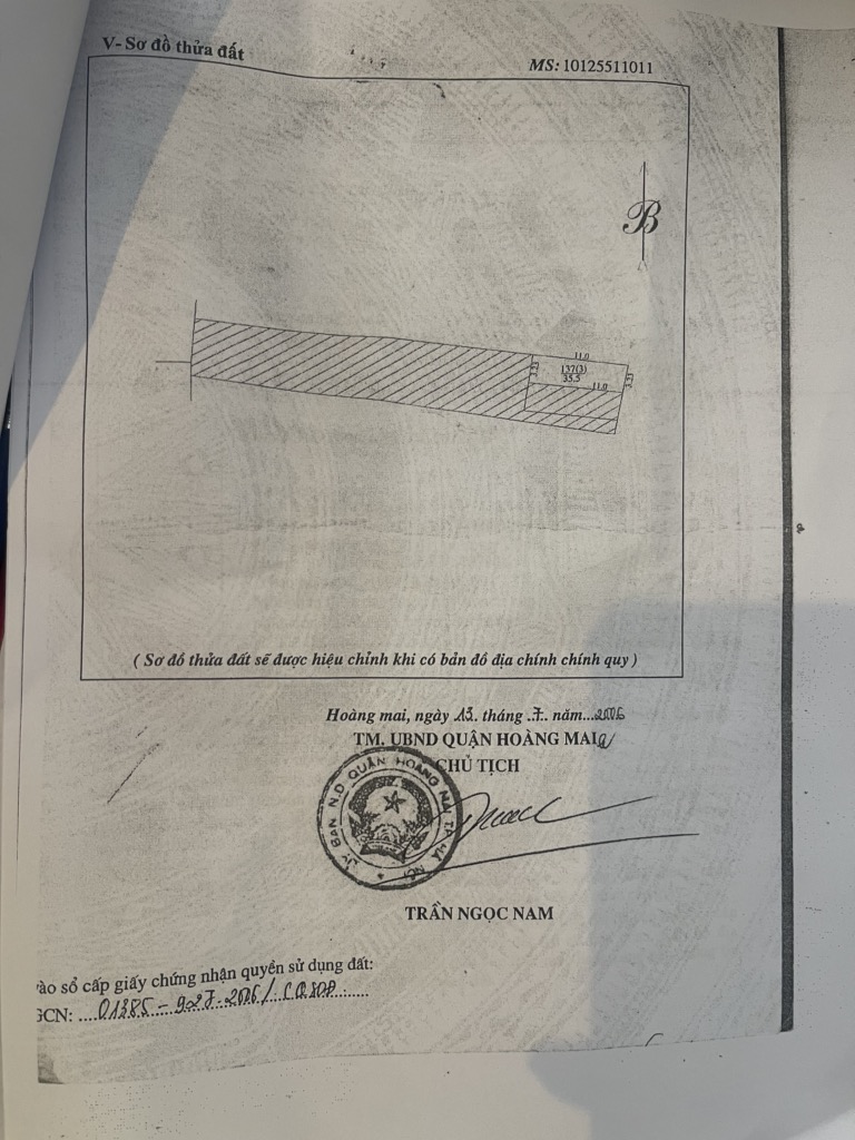 Bán nhà Lĩnh Nam - diện tích 35,5m2 4 tầng - ô tô tránh - giá 9,5 tỷ