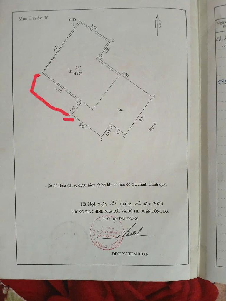 Bán nhà Đê La Thành - diện tích 44m2 2 tầng - Nhà 2 tầng cũ - giá 8,99 tỷ
