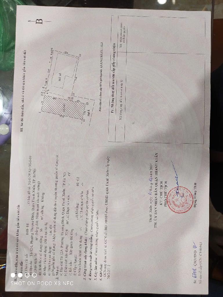 Bán nhà Nguyễn Trãi - diện tích 56m2 7 tầng - Thang máy - giá 13,5 tỷ