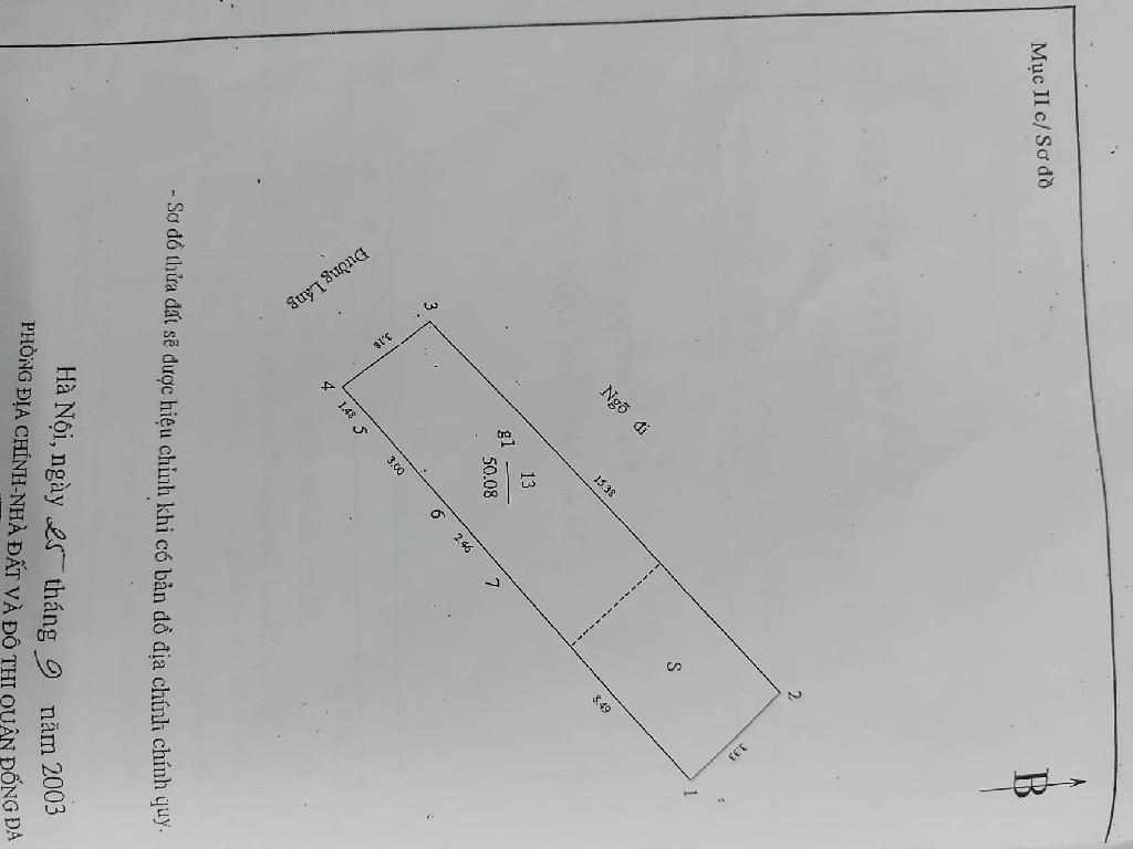 Bán nhà Láng - diện tích 60m2 2 tầng - Lô góc, nở hậu - giá 8 tỷ