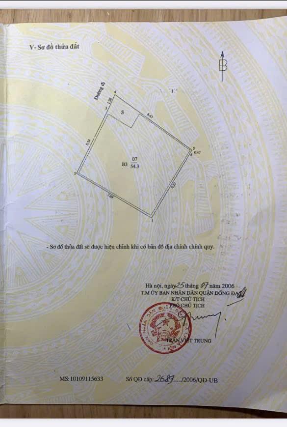 Bán nhà Hào Nam - diện tích 54m2 5 tầng - nhà đẹp hiếm có - giá 13,5 tỷ