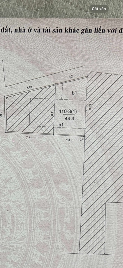 Bán nhà Minh Khai - diện tích 45m2 5 tầng - 2 mặt thoáng - giá 10,9 tỷ