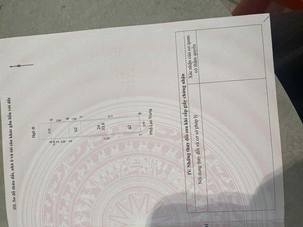 Bán nhà Lạc Trung - diện tích 33,6m2 2 tầng - Nhà 2 mặt phố - giá 14,6 tỷ