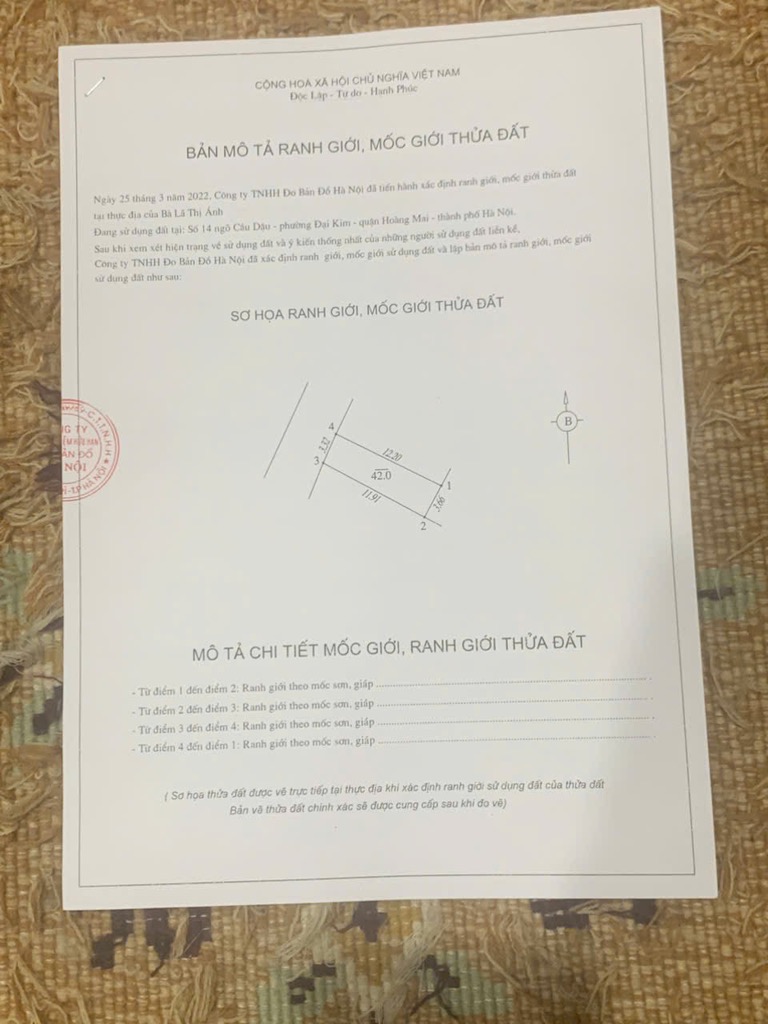 Bán nhà Cầu Dậu - diện tích 42m2 2 tầng - ô tô tránh - giá 2,2 tỷ