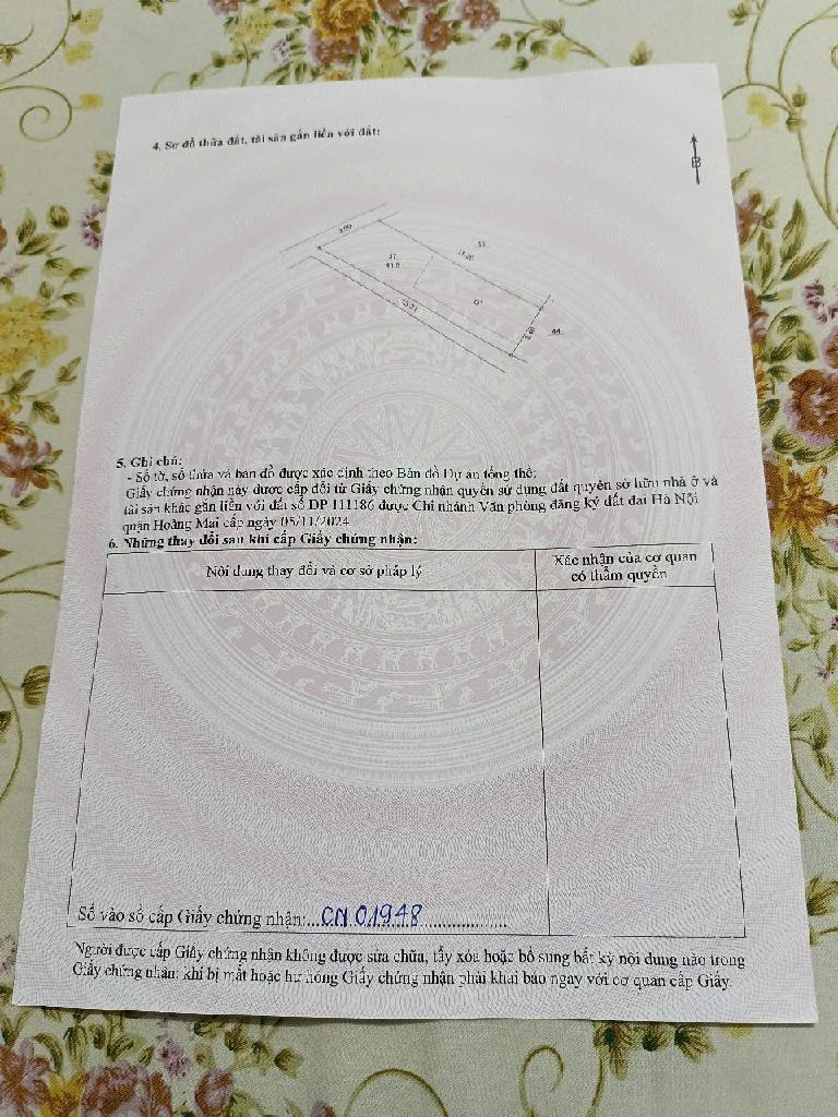 Bán nhà Ngũ Nhạc - diện tích 42m2 5 tầng - Mặt phố kinh doanh sầm uất - giá 13,8 tỷ