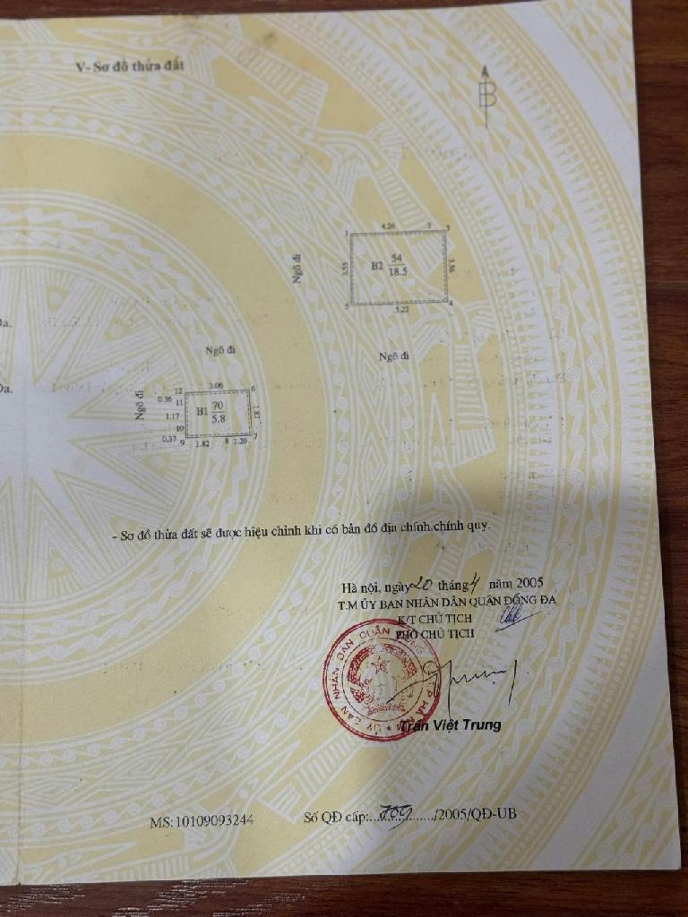 Bán nhà Văn Hương - diện tích 25m2 5 tầng - Lô góc - giá 6,1 tỷ