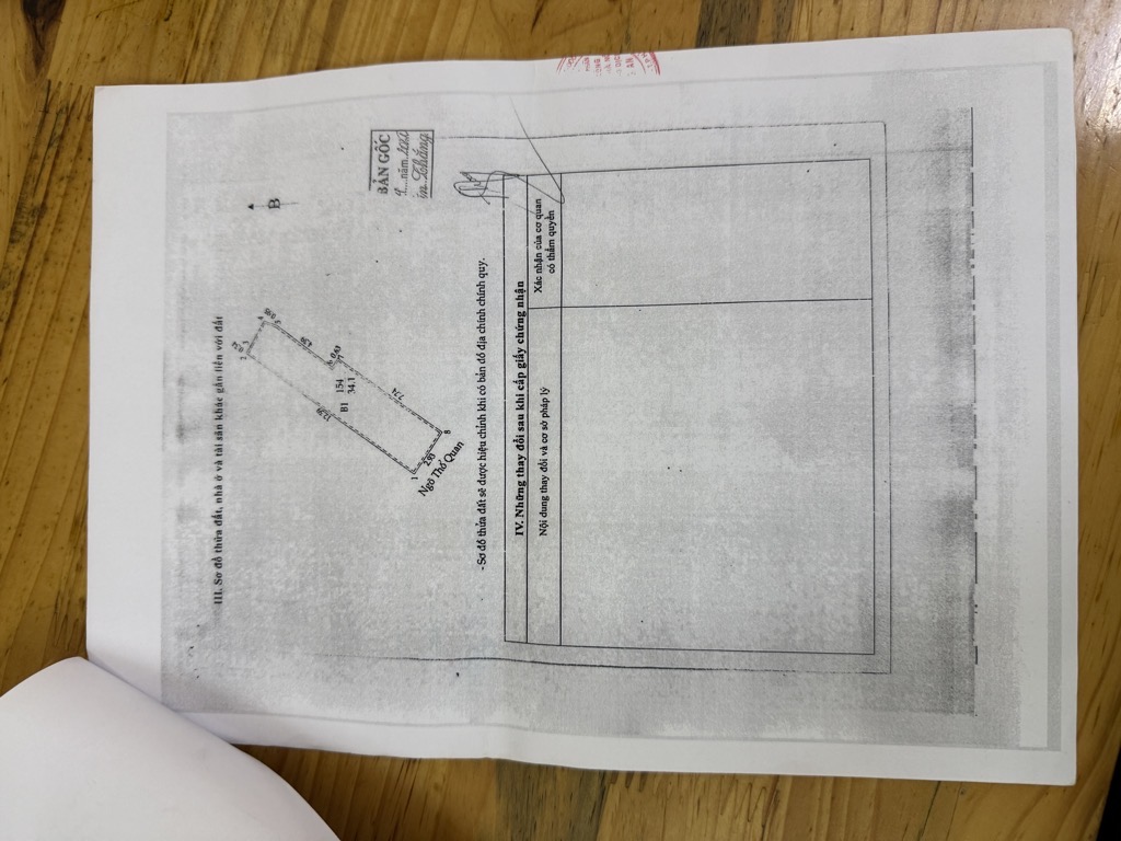 Bán nhà Ngõ Thổ Quan - diện tích 34.1m2 4 tầng - Ô TÔ - giá 9,5 tỷ