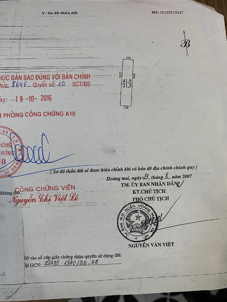 Bán nhà Lĩnh Nam - diện tích 21.5m2 4 tầng - ô tô kinh doanh - giá 3,2 tỷ